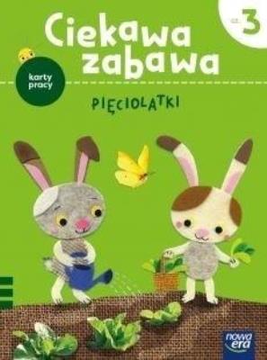 Okładka książki Ciekawa zabawa 5-latki Karty pracy cz.3 2021 NE
