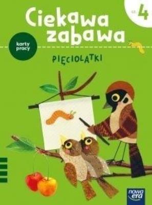 Okładka książki Ciekawa zabawa 5-latki Karty pracy cz.4 2021 NE