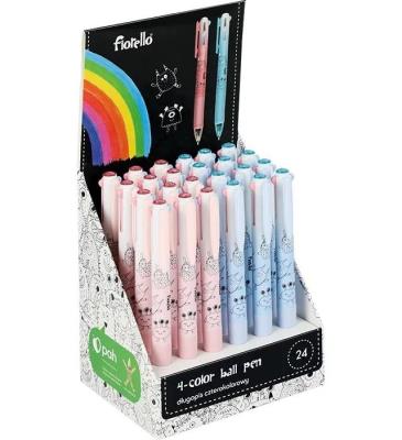 Długopis GR-F5518 wielokolorowy (24szt) FIORELLO. Wydawca: Fiorello. SmakLiter.pl Opakowanie Długopis GR-F5518 wielokolorowy (24szt) FIORELLO