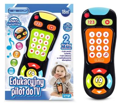 Opakowanie Edukacyjny pilot czarny do TV E-Edu