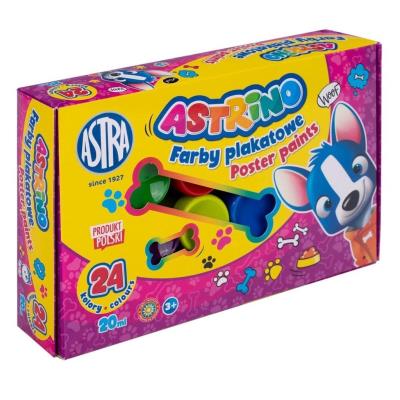 Opakowanie Farby plakatowe 24 kolory Astrino 20ml ASTRA