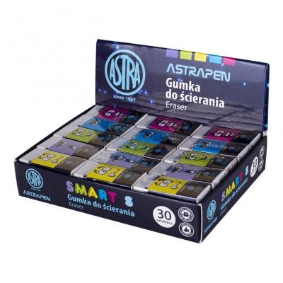 Opakowanie Gumka do ścierania Smart S (30szt) ASTRA