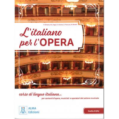 Italiano per l'opera podręcznik. Autor: Marco Minetti. SmakLiter.pl Okładka książki Italiano per l'opera podręcznik