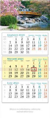 Kalendarz 2021 trójdzielny KT 08 Mostek. Wydawca: MediCodex. SmakLiter.pl Opakowanie Kalendarz 2021 trójdzielny KT 08 Mostek