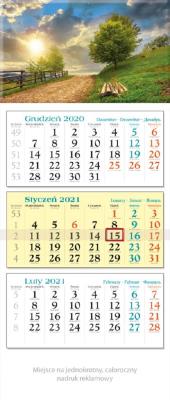 Kalendarz 2021 trójdzielny KT 09 Droga. Wydawca: MediCodex. SmakLiter.pl Opakowanie Kalendarz 2021 trójdzielny KT 09 Droga