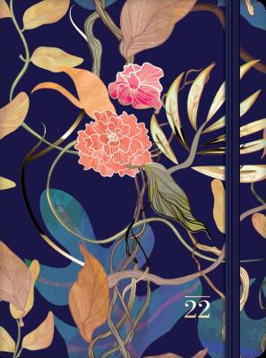 Opakowanie Kalendarz 2022 B6 dzienny Ciemne kwiatyDI1