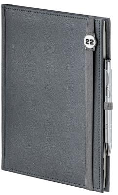 Opakowanie Kalendarz 2022 B6 dzienny Cross z gumką srebrny