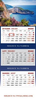 Opakowanie Kalendarz 2022 ścienny trójdzielny Grecja