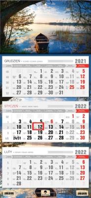 Opakowanie Kalendarz 2022 trójdzielny Łódka