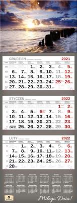 Opakowanie Kalendarz 2022 trójdzielny Premium Bałtyk