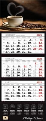 Opakowanie Kalendarz 2022 trójdzielny Premium Kawa