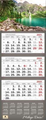 Opakowanie Kalendarz 2022 trójdzielny Premium Morskie Oko