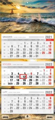 Opakowanie Kalendarz 2022 trójdzielny Żaglówka