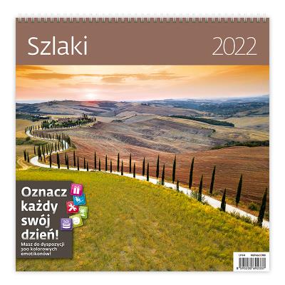 Opakowanie Kalendarz 30 x 30 z naklejkami. Szlaki 2022