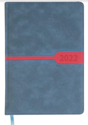 Opakowanie Kalendarz książkowy 2022 A5 niebieski EASY