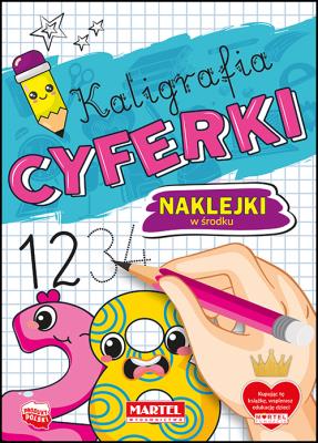 Okładka książki Kaligrafia. Cyferki z naklejkami