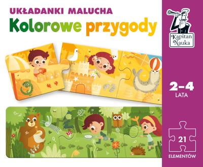 Okładka książki Kapitan Nauka. Kolorowe przygody. Układanki..