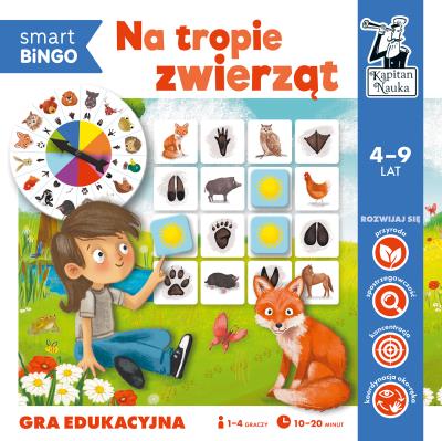 Okładka książki Kapitan Nauka. Na tropie zwierząt. Smart bingo