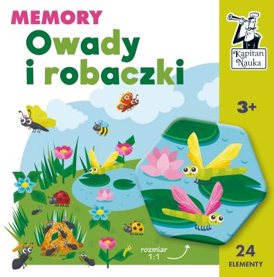 Kapitan Nauka. Owady i robaczki. Memory. Autor: Svetlana Malysheva. SmakLiter.pl Okładka książki Kapitan Nauka. Owady i robaczki. Memory