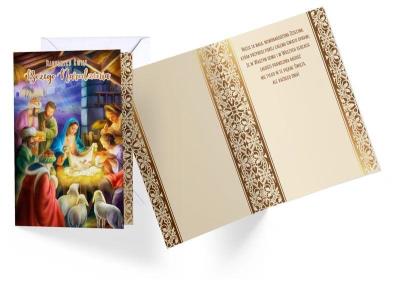 Opakowanie Karnet B6 3DV-156 Boże Narodzenie