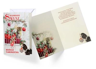 Opakowanie Karnet B6 3DV-157 Boże Narodzenie