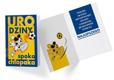 Opakowanie Karnet B6 DS-059 Urodziny Miki piłka