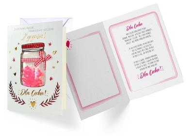 Opakowanie Karnet B6 konfetti KNF-017 Życzenia