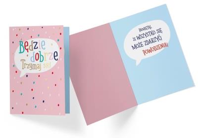 Opakowanie Karnet B6 PP-2213 Będzie dobrze
