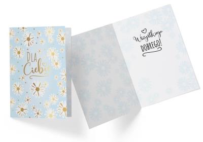 Opakowanie Karnet B6 PP-2214 Dla Ciebie, wszystkiego dobrego