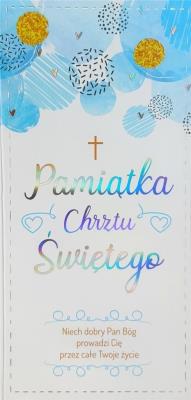 Opakowanie Karnet Chrzest chłopiec SE - 003