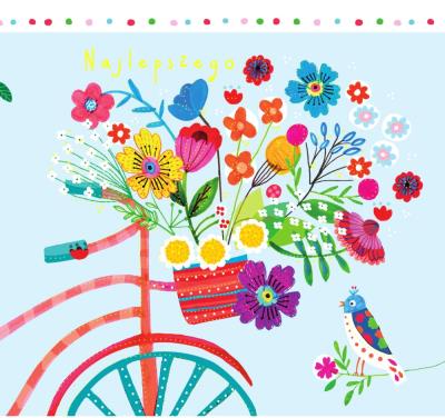 Okładka książki Karnet KW TŁ Rower