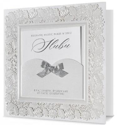 Opakowanie Karnet kwadratowy Ślub HMPremium-205