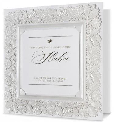 Opakowanie Karnet kwadratowy Ślub HMPremium-206