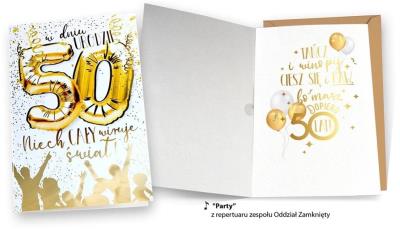Opakowanie Karnet MP-0038 Urodziny 50