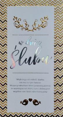 Opakowanie Karnet Ślub 5K - 007