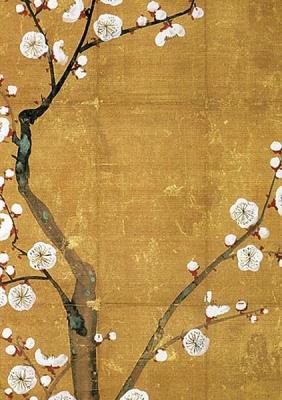 Opakowanie Karnet ST381 B6 + koperta Kwiat Śliwy