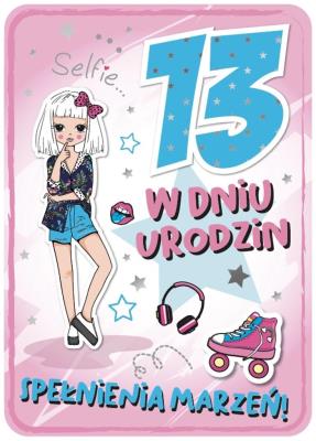 Opakowanie Karnet Urodziny 13 GM-750