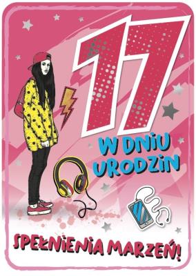 Opakowanie Karnet Urodziny 17 GM-758