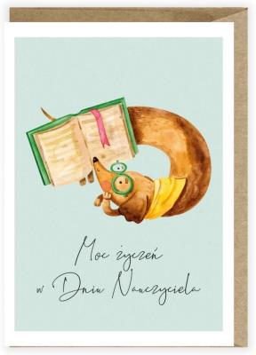 Opakowanie Kartka na Dzień Nauczyciela Piesek K123