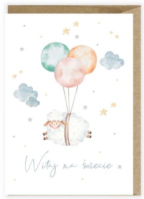 Opakowanie Kartka z okazji narodzin Owieczka K118