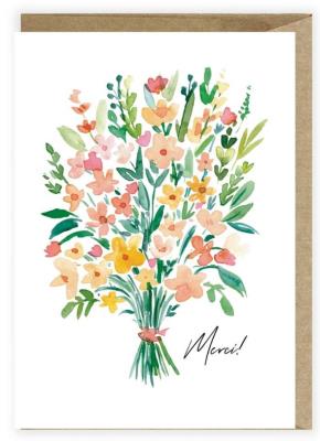 Opakowanie Kartka z podziękowaniem Merci K113