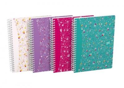 Opakowanie Kołobrulion A5/60K kratka Floral (5szt) OXFORD