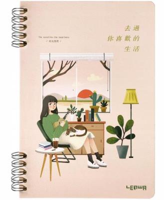 Opakowanie Kołonotes A5/80K Dziewczyna z ukulele