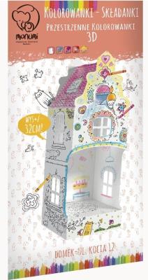 Kolorowanka składanka mini Domek ul. Kocia 12. Wydawca: Monumi. SmakLiter.pl Opakowanie Kolorowanka składanka mini Domek ul. Kocia 12