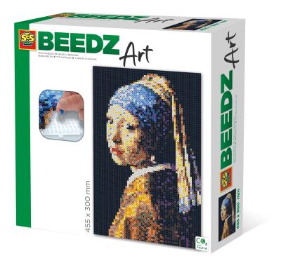 Koraliki do prasowanek - Dziewczyna z perłą. Wydawca: SES NL. SmakLiter.pl Opakowanie Koraliki do prasowanek - Dziewczyna z perłą