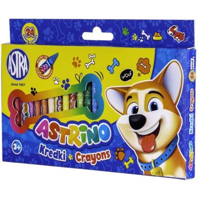 Opakowanie Kredki grafionowe 24 kolory Astrino ASTRA