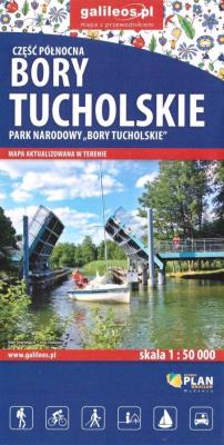 Mapa - Bory Tucholskie-część północna-PN. Autor: Opracowanie zbiorowe. SmakLiter.pl Okładka książki Mapa - Bory Tucholskie-część północna-PN