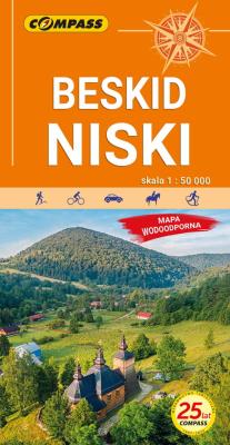 Okładka książki Mapa tur. - Beskid Niski 1:50 000 laminat w.7