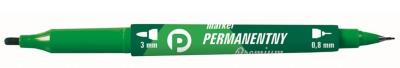 Opakowanie Marker perman. ziel. 2 końcówki (12szt.) KM501-Z2