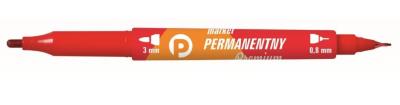 Opakowanie Marker pernamentny czerwony  z końcówką okrągłą A12 (KM501-C2)